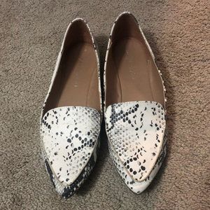 Madden Girl snakeskin flats